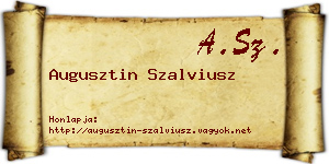 Augusztin Szalviusz névjegykártya